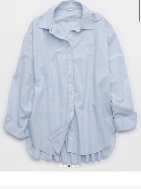 Aerie Good Day Button Down
Shirt & Shorts in Monaco Blue